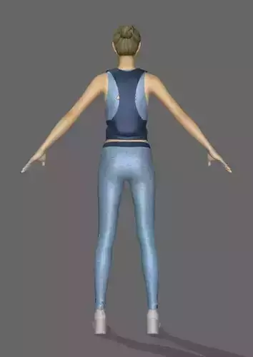 roupa para academia Low-poly 3D model