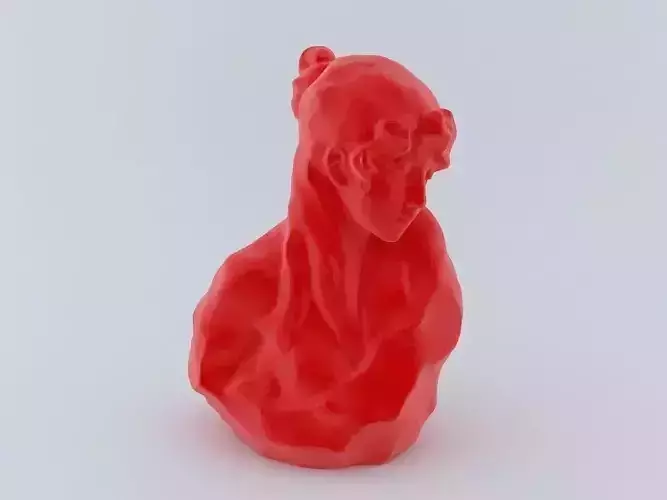 Girl Sculpture 3D Printable Model 3D print model