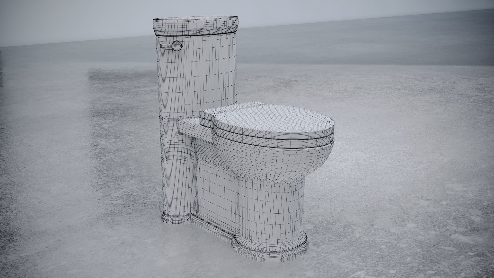 DVX St george one piece elongated toilet 3D model_1