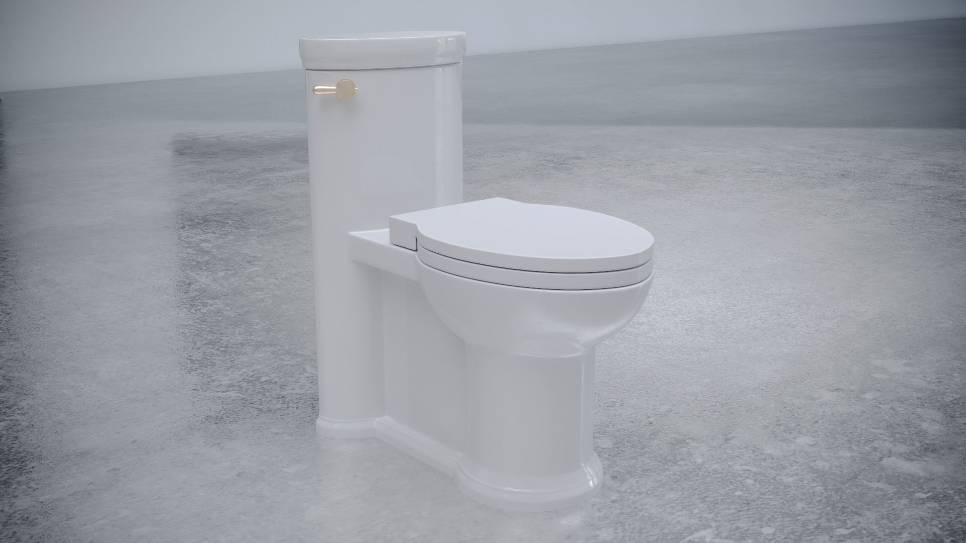 DVX St george one piece elongated toilet 3D model_2