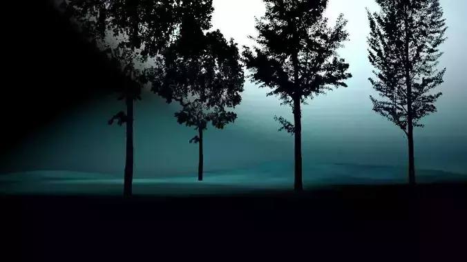 Forest dark scene pre ready