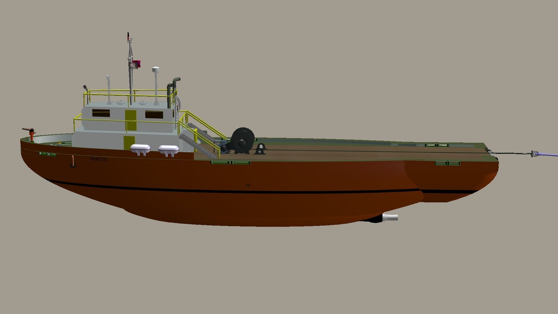 Supoert Vessel  SV BobCat 3D model_3