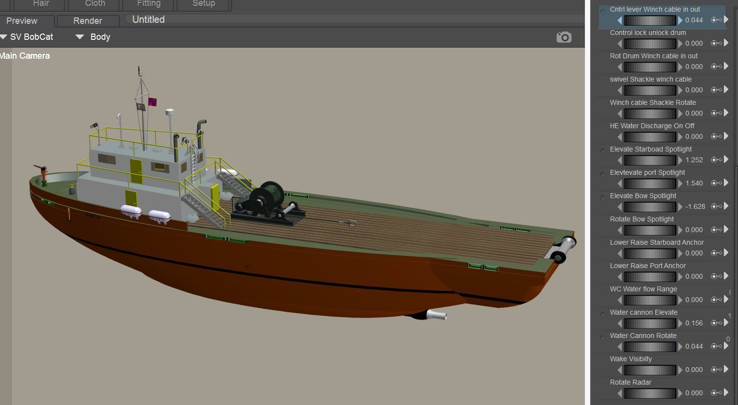 Supoert Vessel  SV BobCat 3D model_11