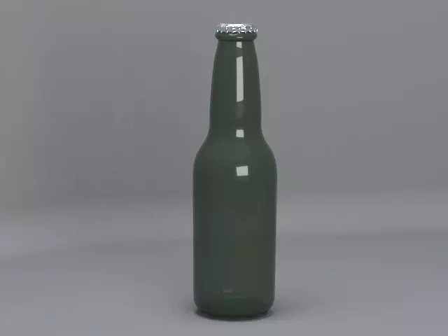 Beer Bottle 3D model_0