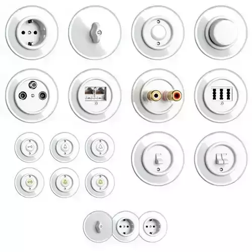 Switches and sockets THPG Duroplast Glass Covering