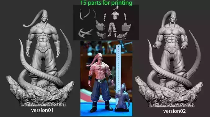 majin Buu v2  3D print model