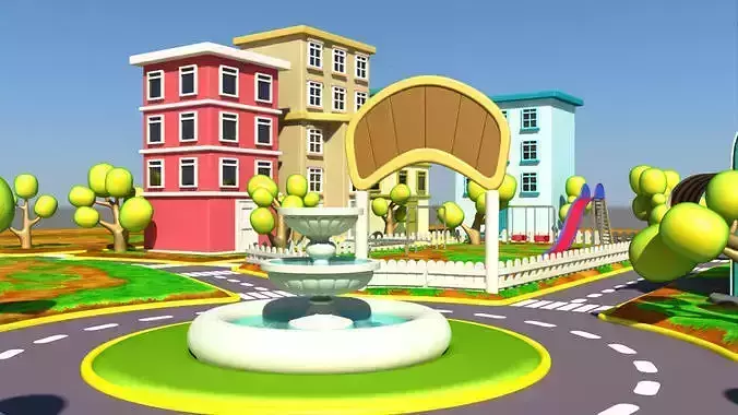 Cartoon city Exterior