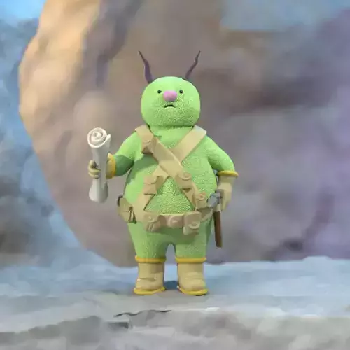 Fraggle Rock Doozer colored 3d model ready for 3d print