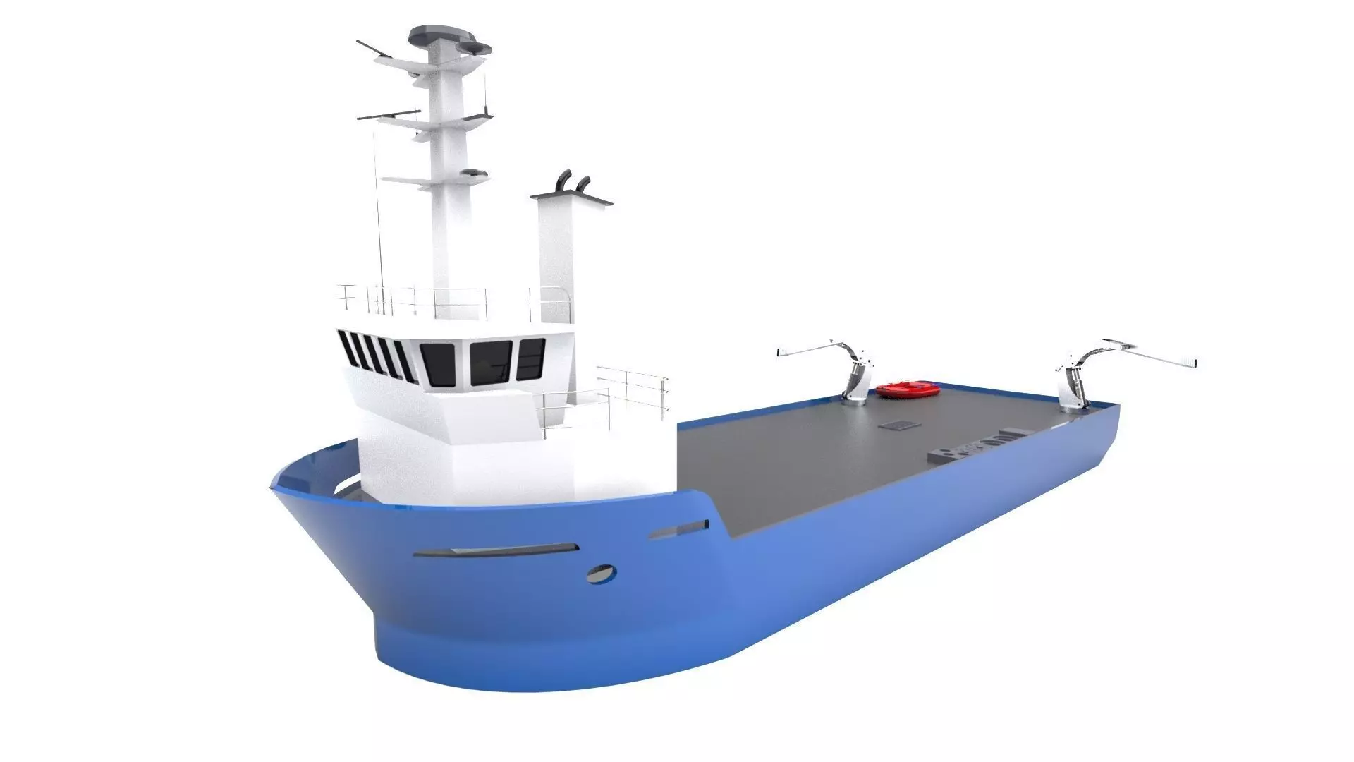 Live Fish Carrier Vessel Ship Render ready 3D model
