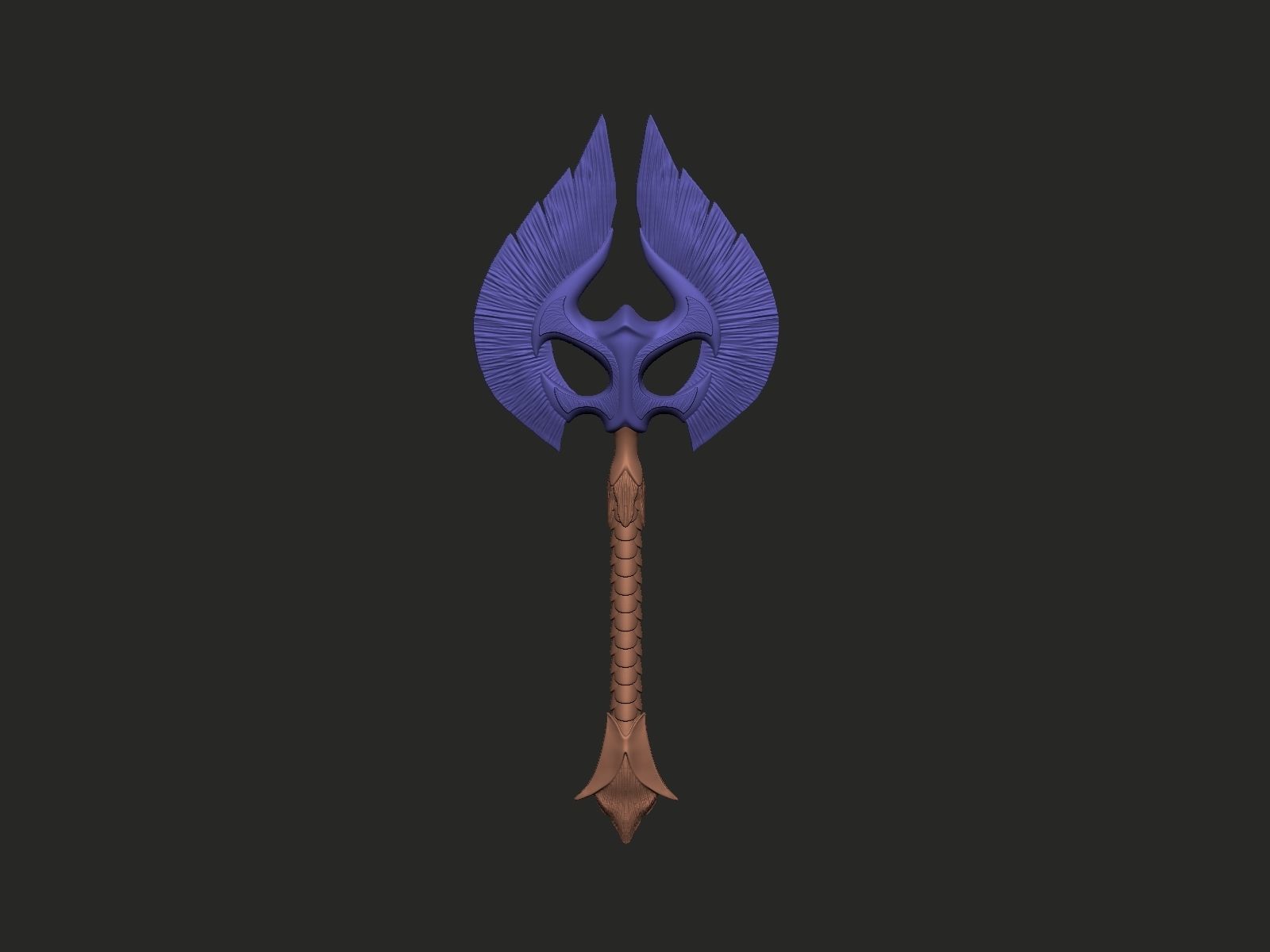 Axe Angel  3d print 3D print model_5