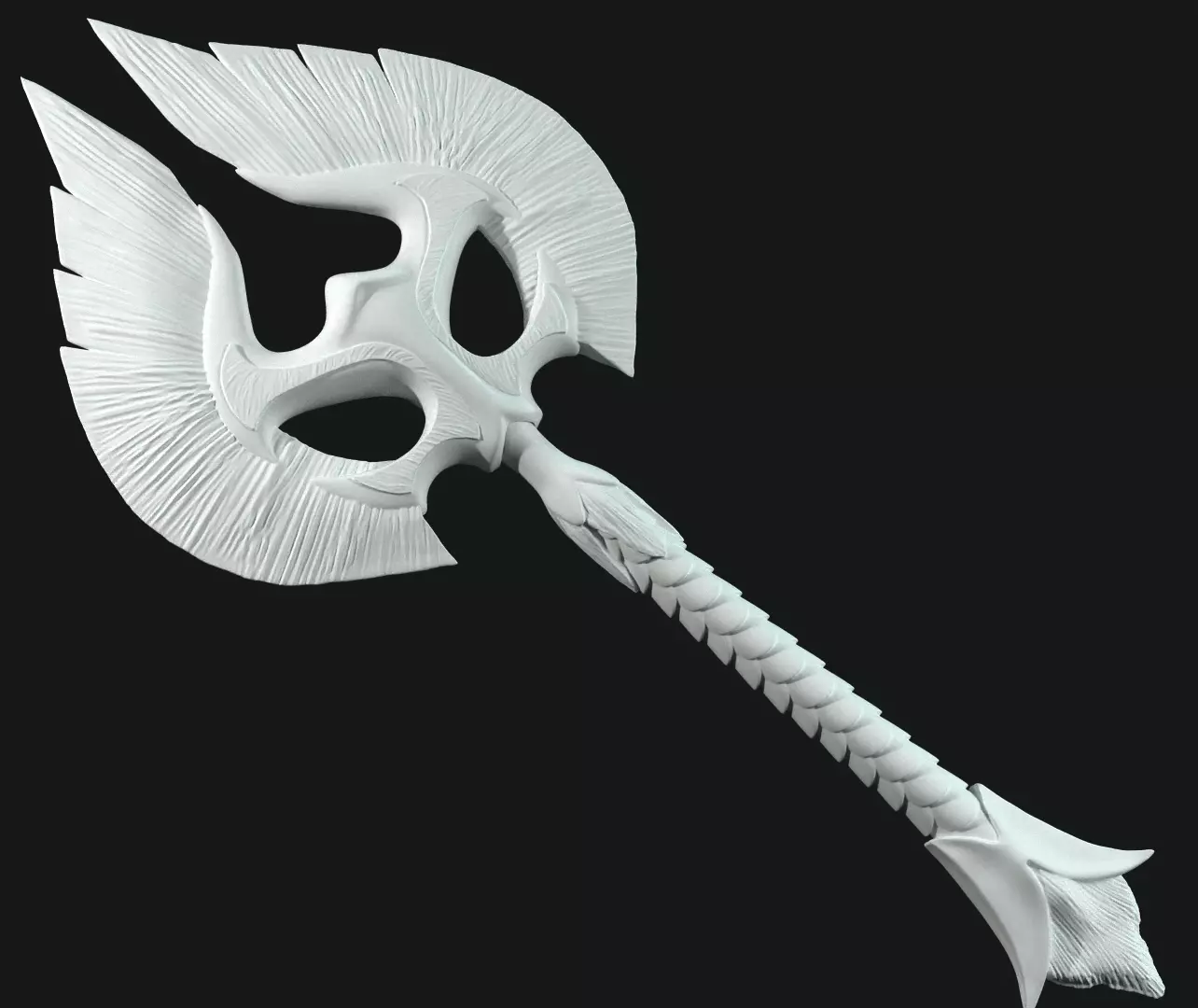 Axe Angel  3d print 3D print model_0