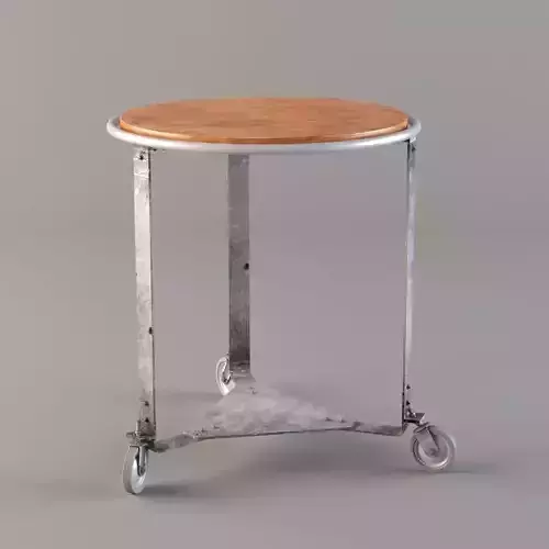 Bakers Rack Spin Lamp Table