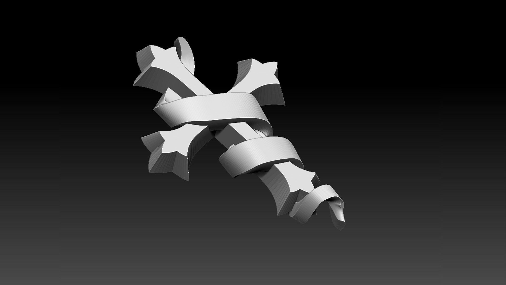 cross 3D print model_60