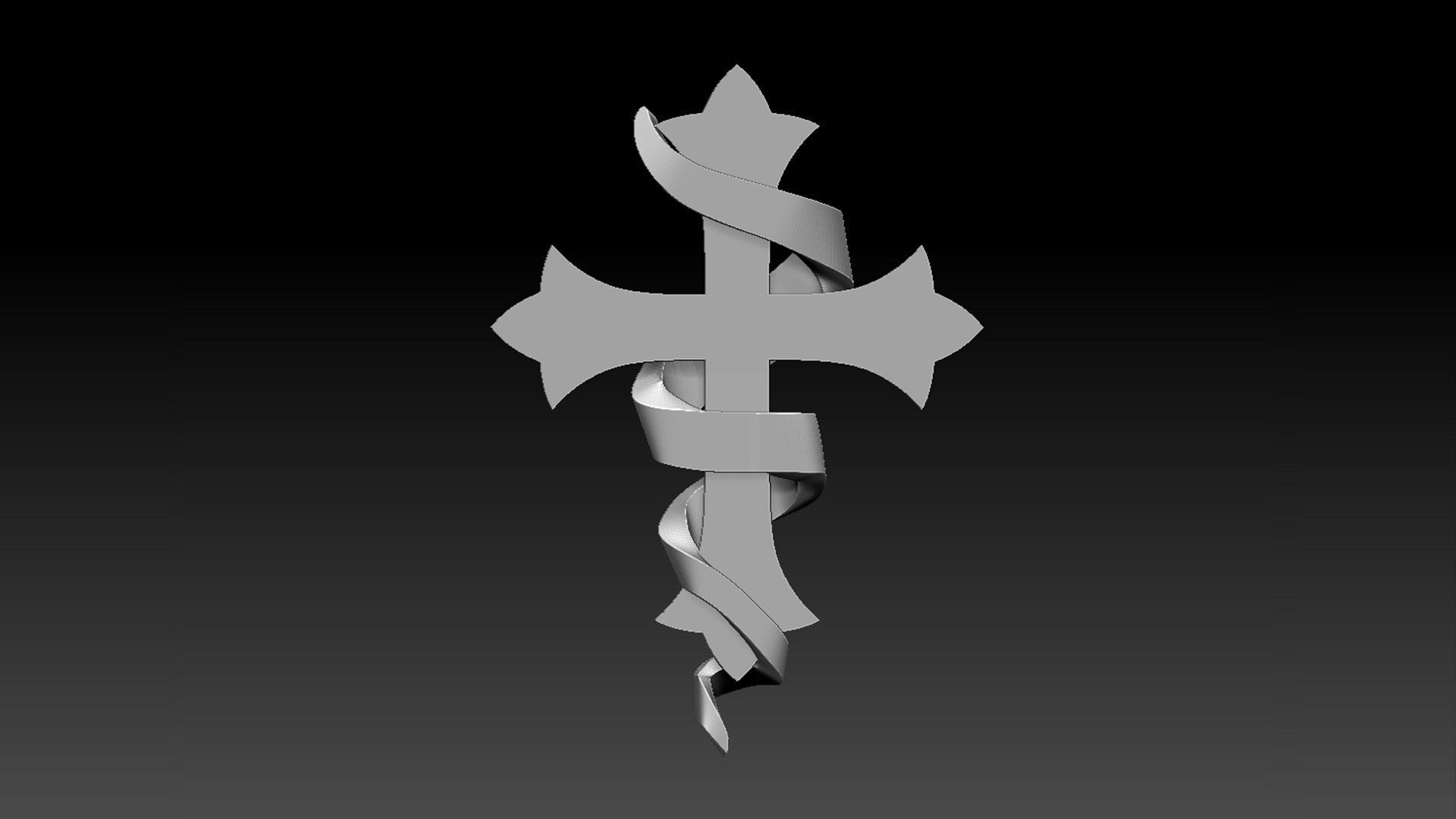 cross 3D print model_30