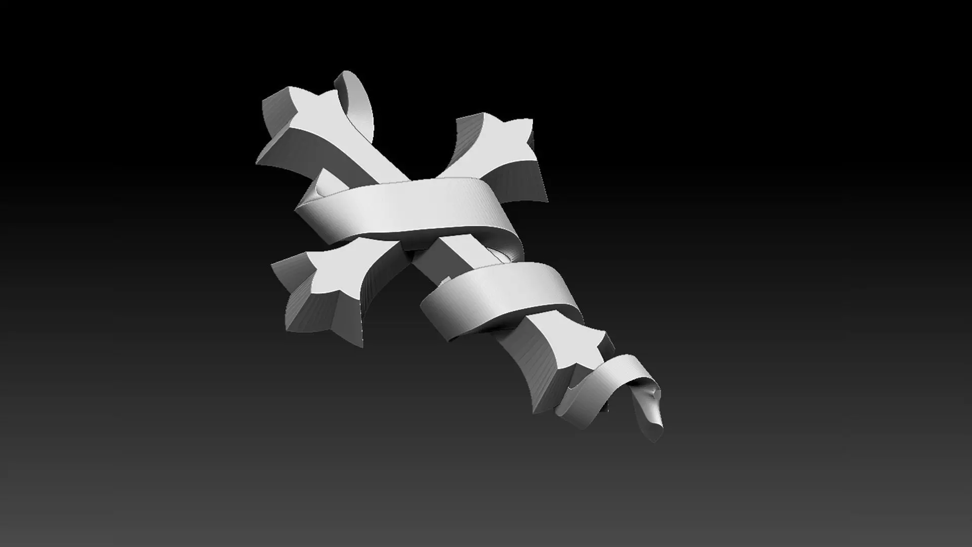 cross 3D print model_0