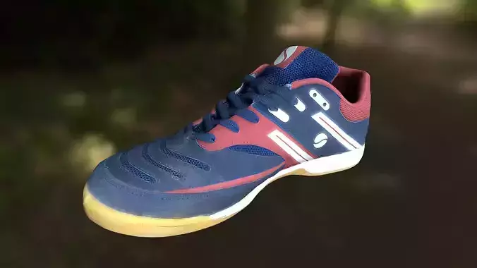 Sport shoe low poly 3D model