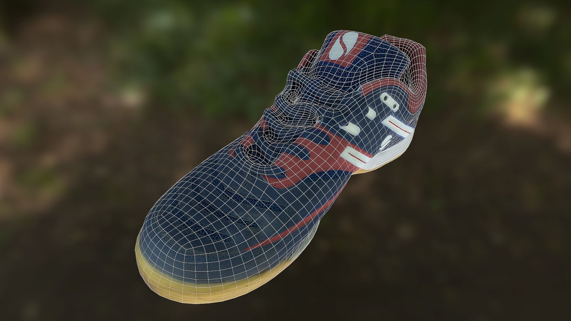 Sport shoe low poly 3D model Low-poly 3D model_8