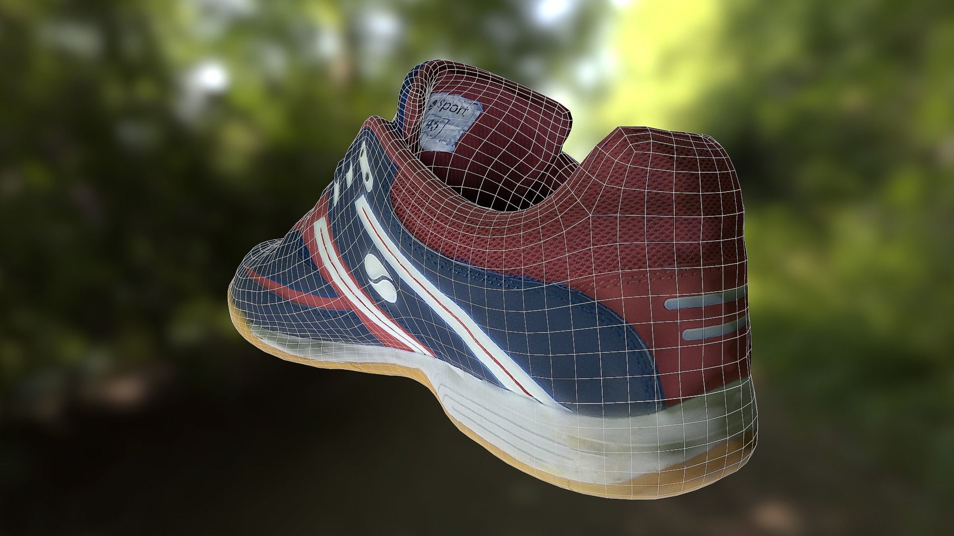 Sport shoe low poly 3D model Low-poly 3D model_11