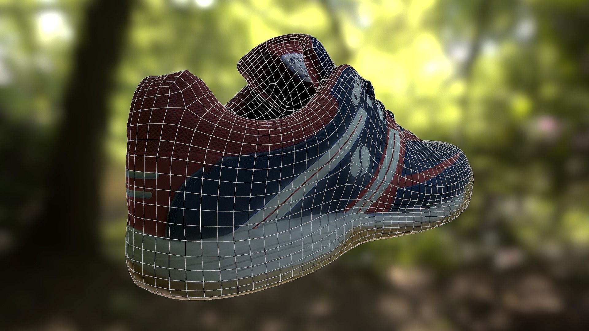 Sport shoe low poly 3D model Low-poly 3D model_10