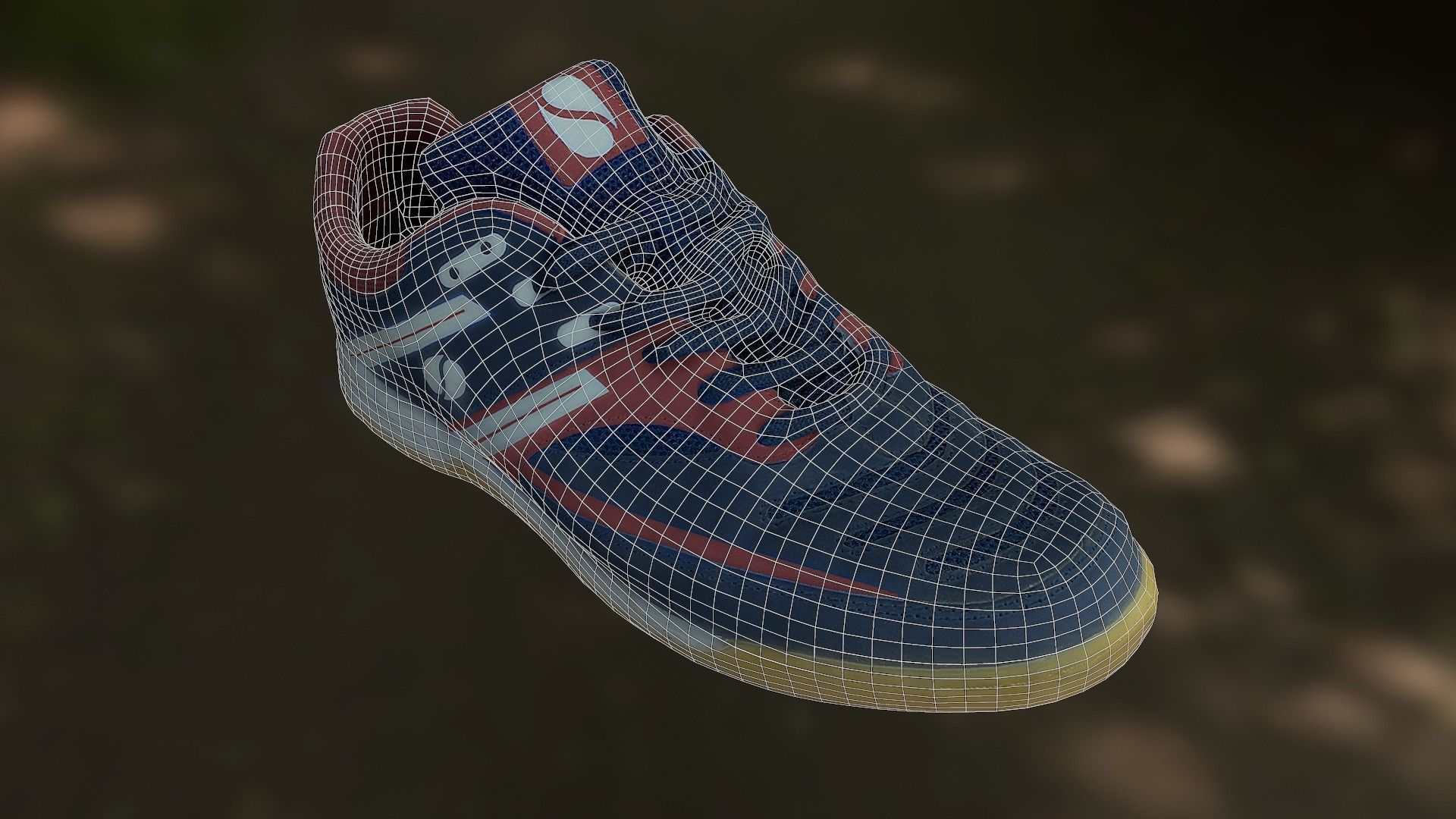 Sport shoe low poly 3D model Low-poly 3D model_9
