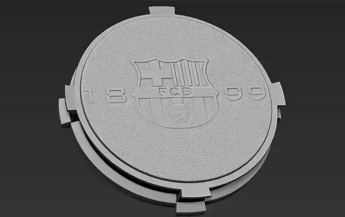 Decorative FC Barcelona Base Stand for figurines 3D print model