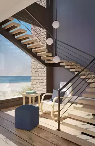 A place to rest below the stairs