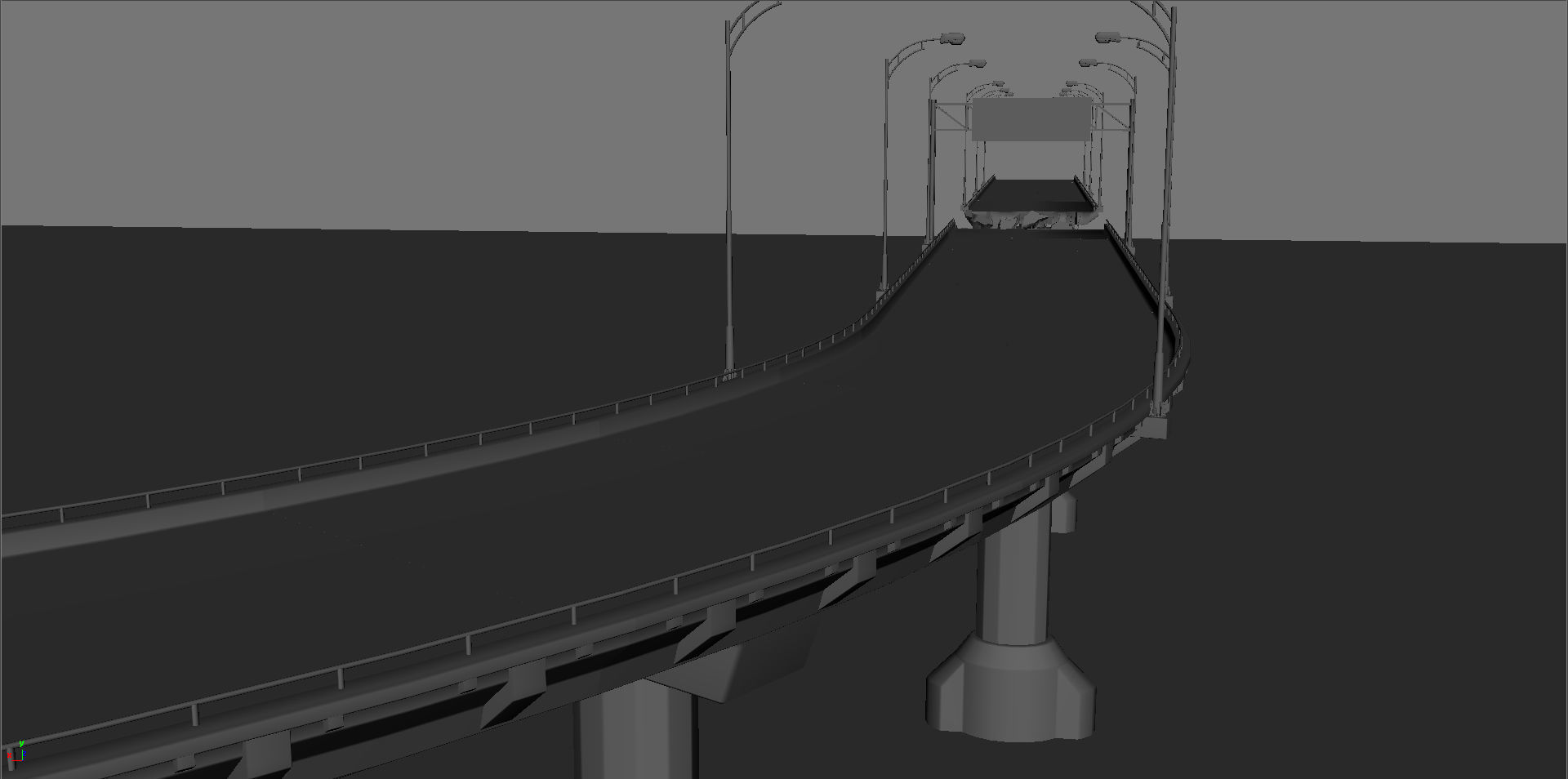 Broken Bridge Low-poly 3D model_26