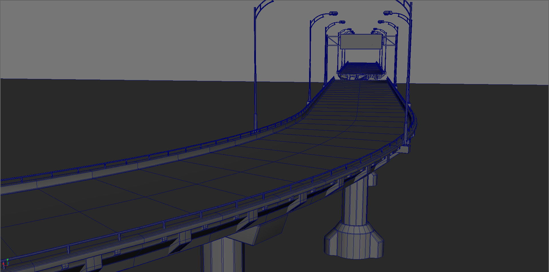 Broken Bridge Low-poly 3D model_27