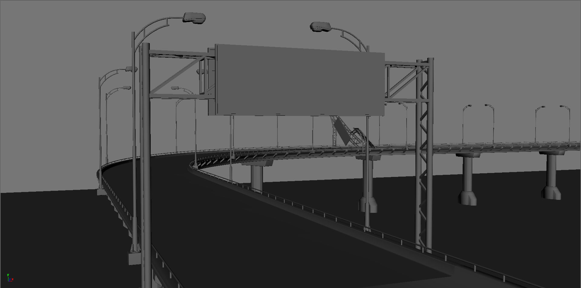 Broken Bridge Low-poly 3D model_6