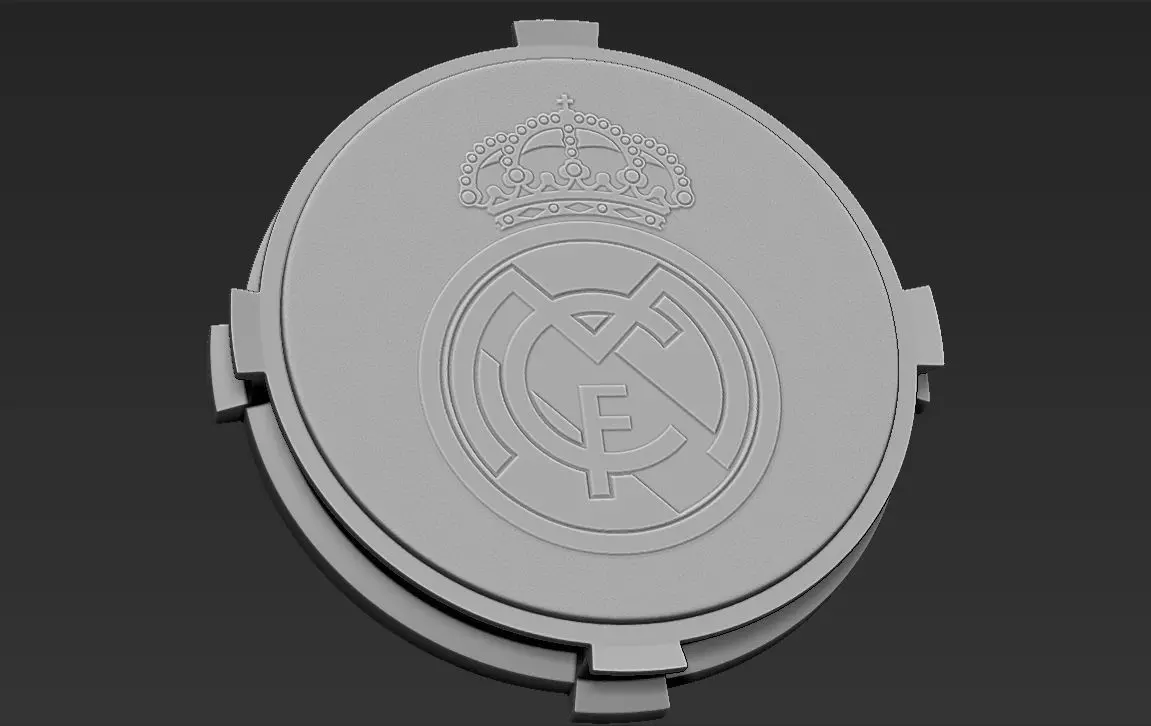 Decorative Real Madrid Base Stand for figurines 3D print model_0