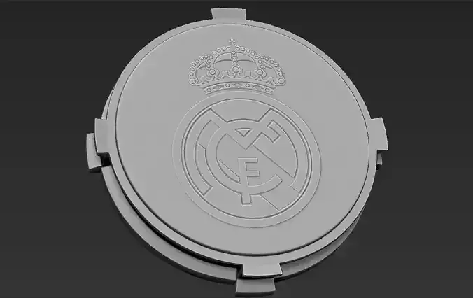 Decorative Real Madrid Base Stand for figurines 3D print model