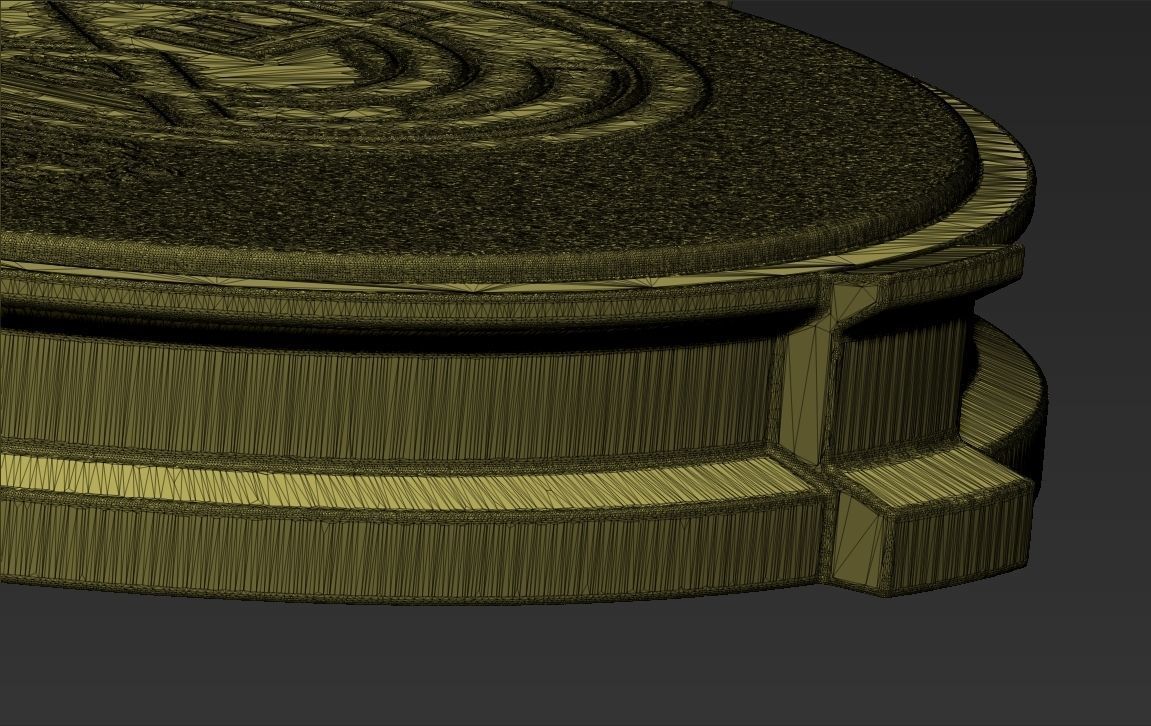 Decorative Real Madrid Base Stand for figurines 3D print model_7