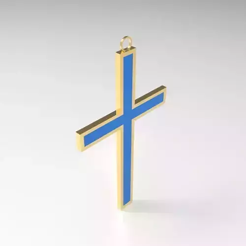 enamel cross Free 3D print model