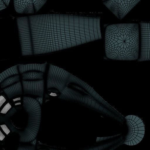 air ship 3D model_24