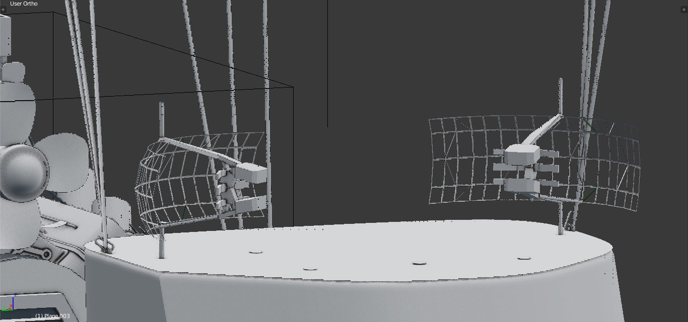 air ship 3D model_11