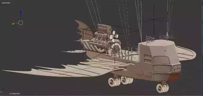 air ship 3D model