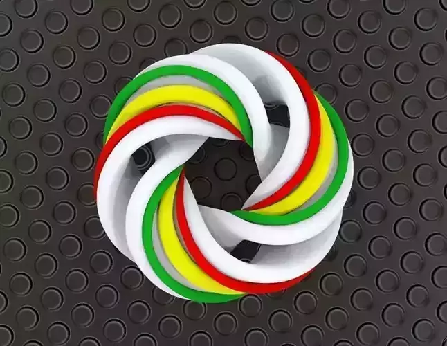 FLOWER KNOT LOOP 3D print model