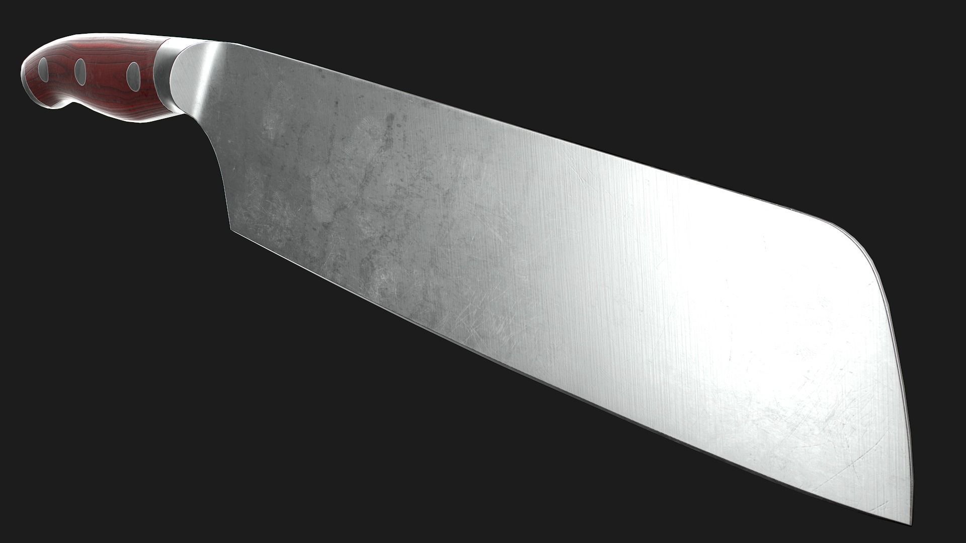 Kitchen Knives Pack PBR Game-Ready Low-poly 3D model_26