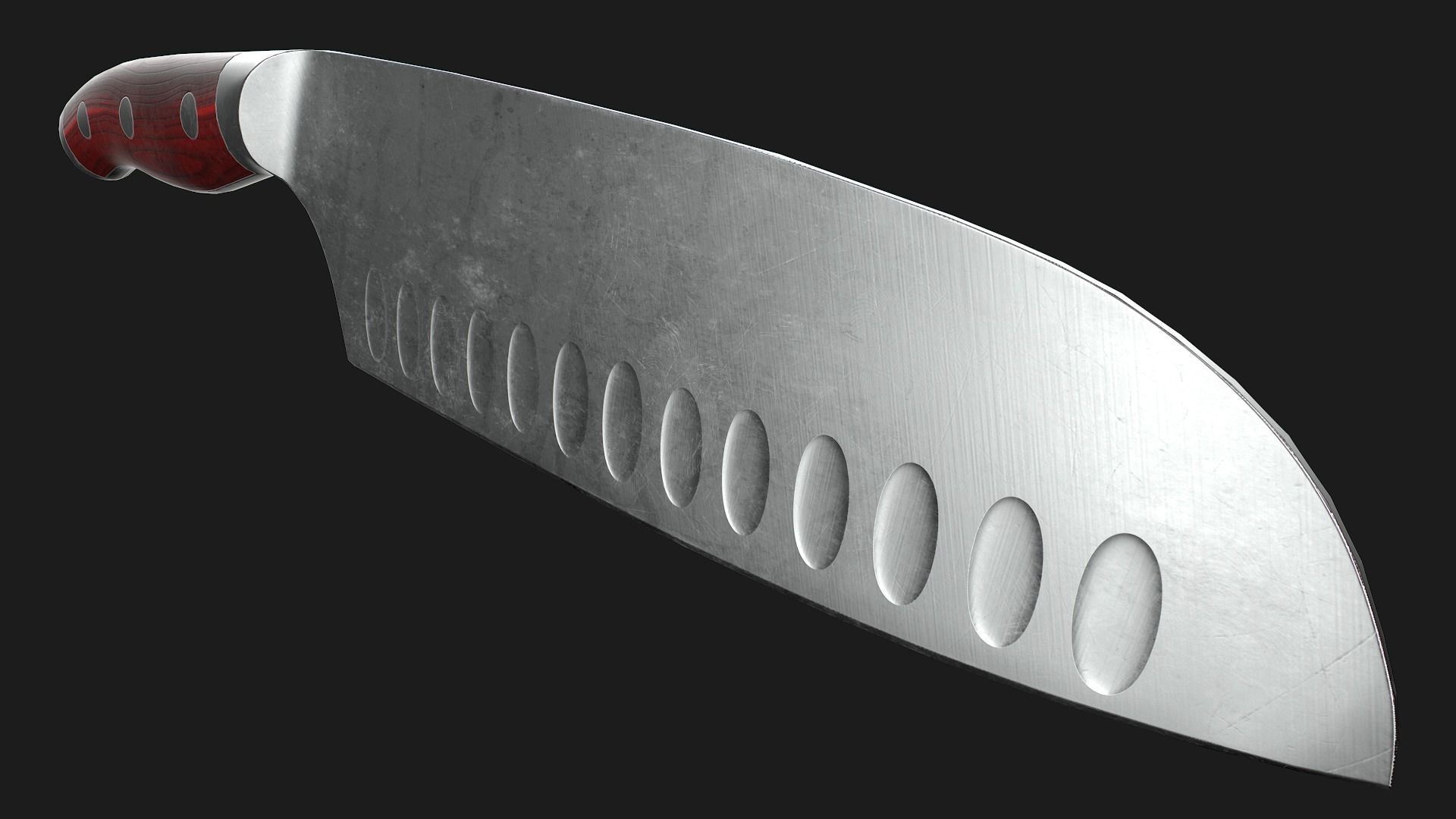 Kitchen Knives Pack PBR Game-Ready Low-poly 3D model_32