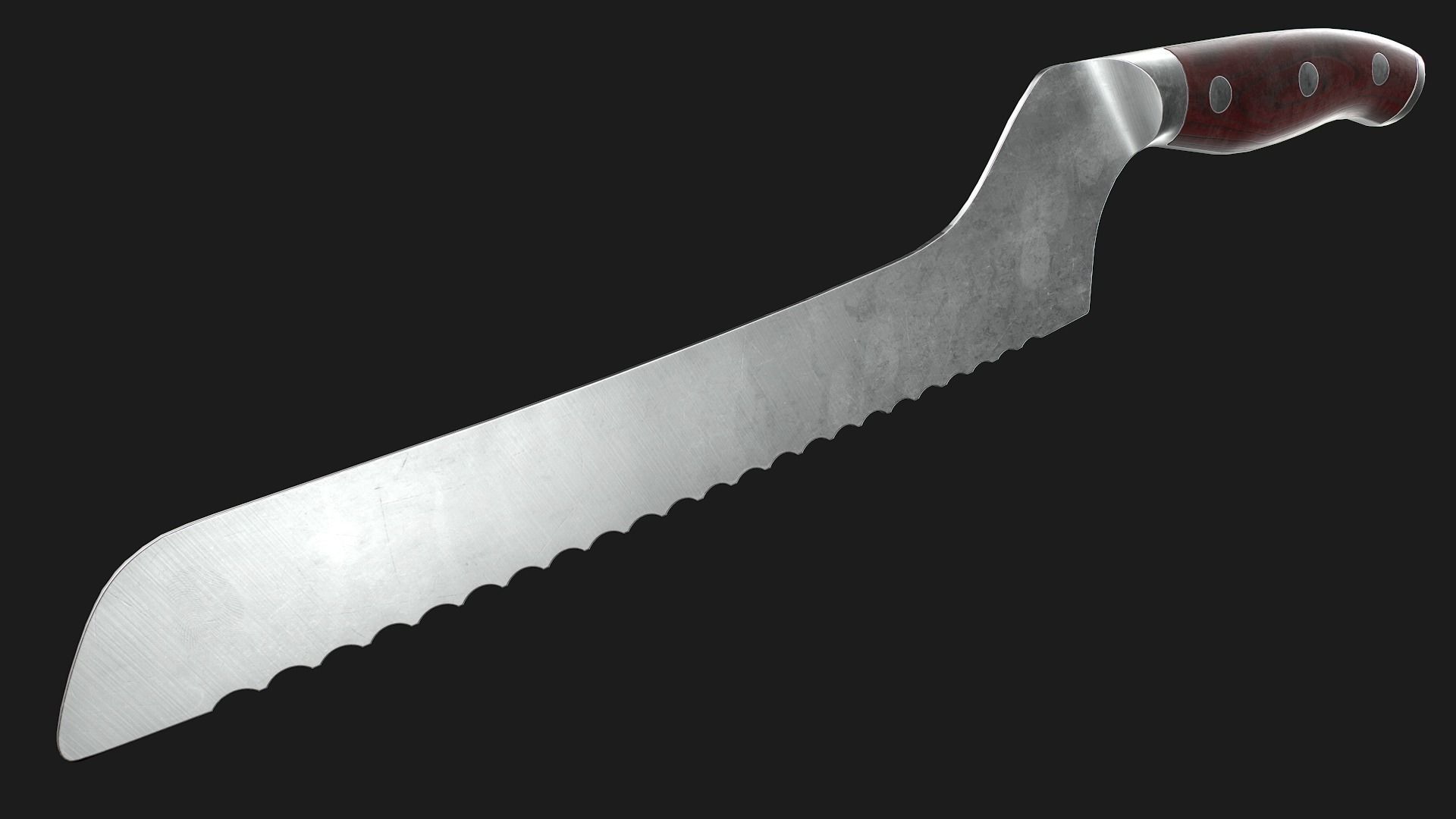 Kitchen Knives Pack PBR Game-Ready Low-poly 3D model_13