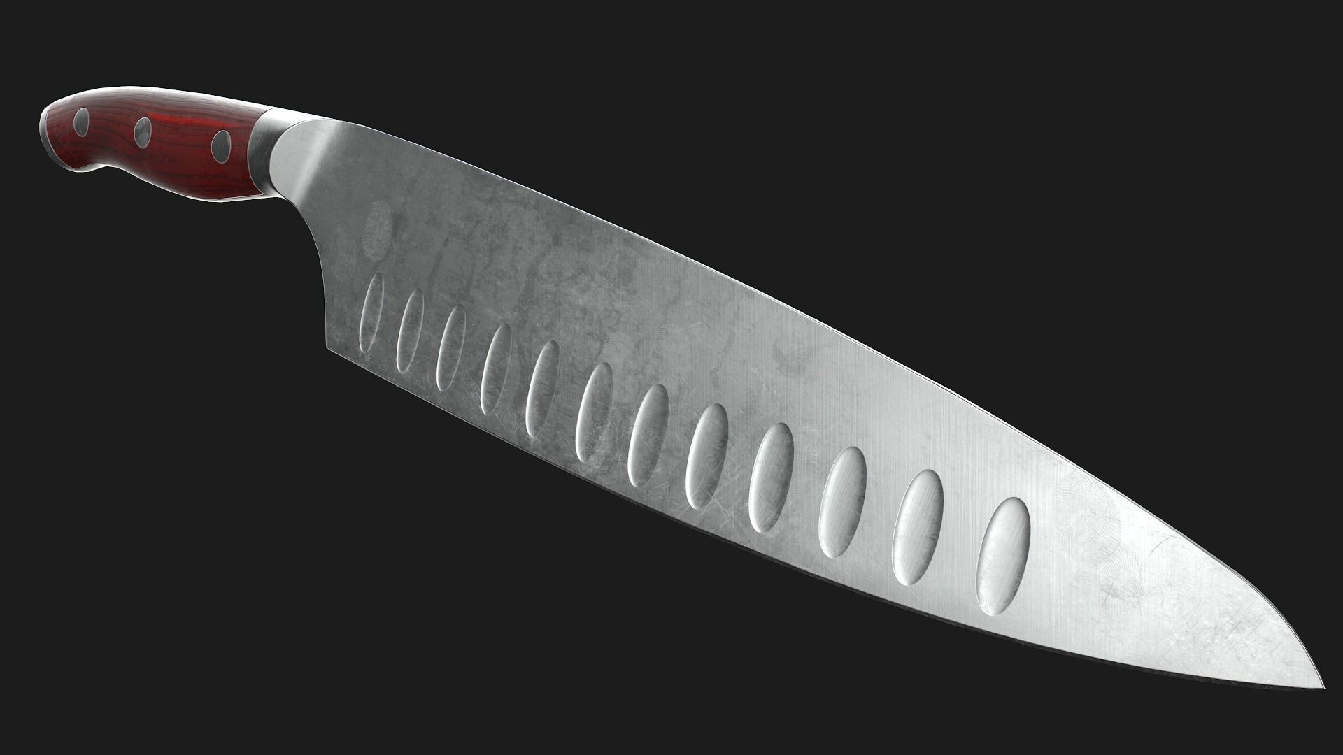 Kitchen Knives Pack PBR Game-Ready Low-poly 3D model_5