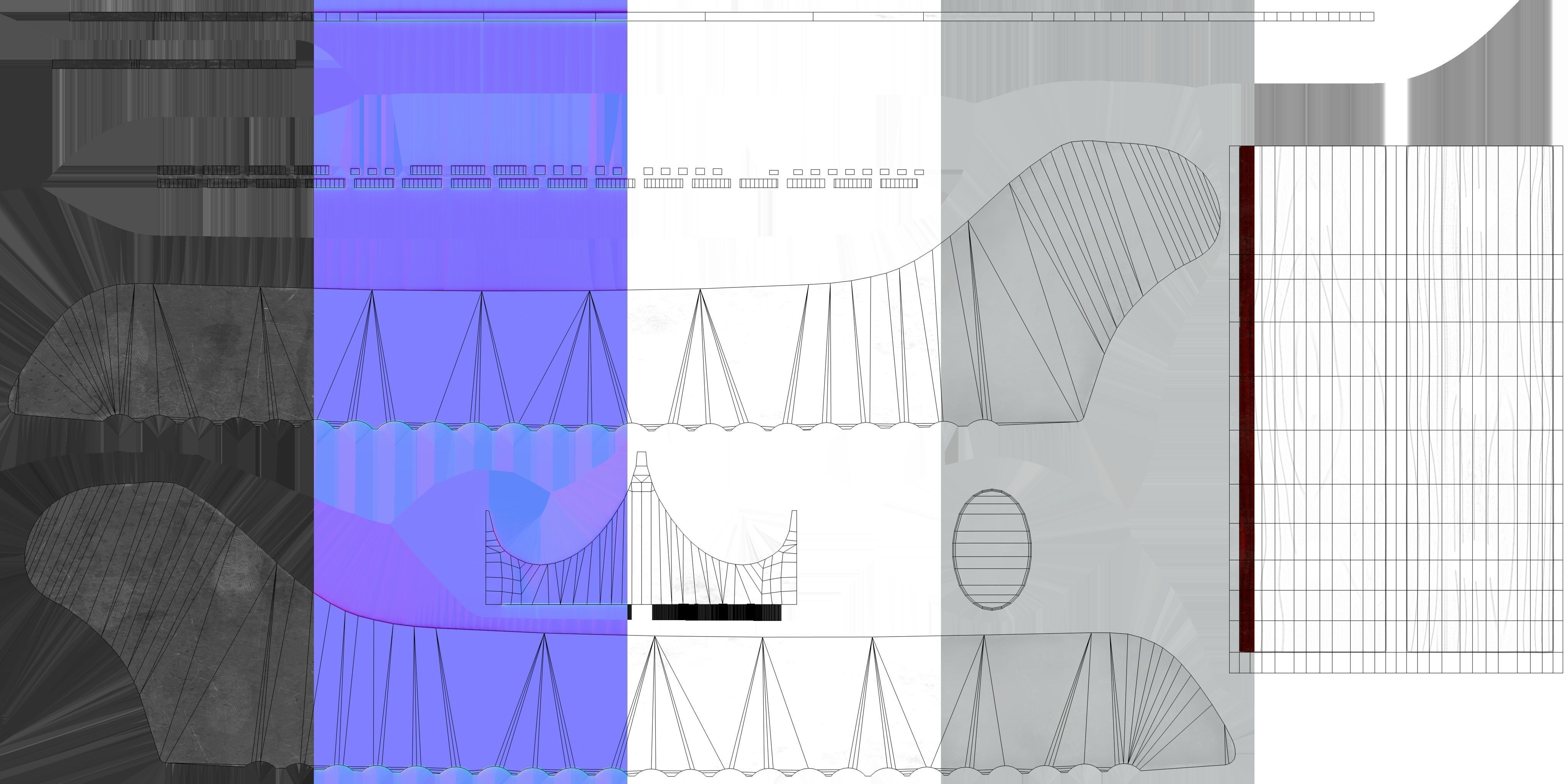 Kitchen Knives Pack PBR Game-Ready Low-poly 3D model_38