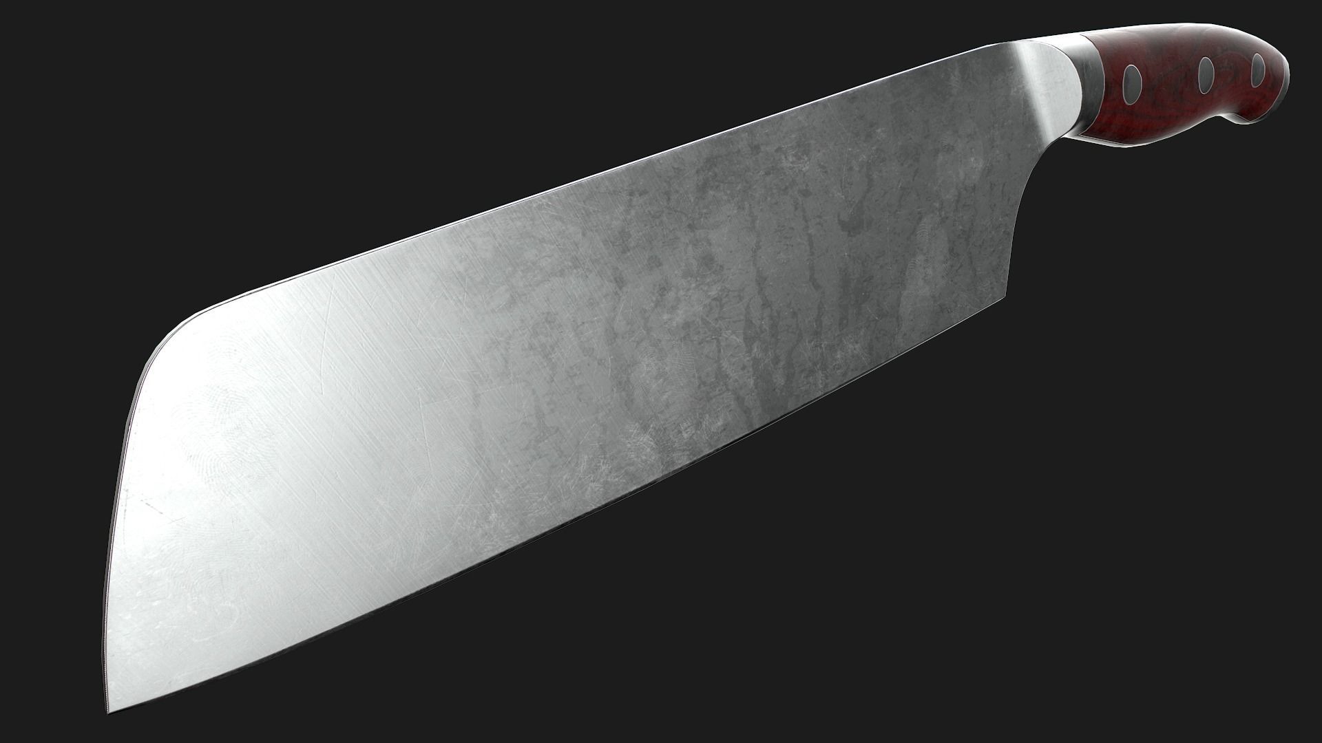 Kitchen Knives Pack PBR Game-Ready Low-poly 3D model_25