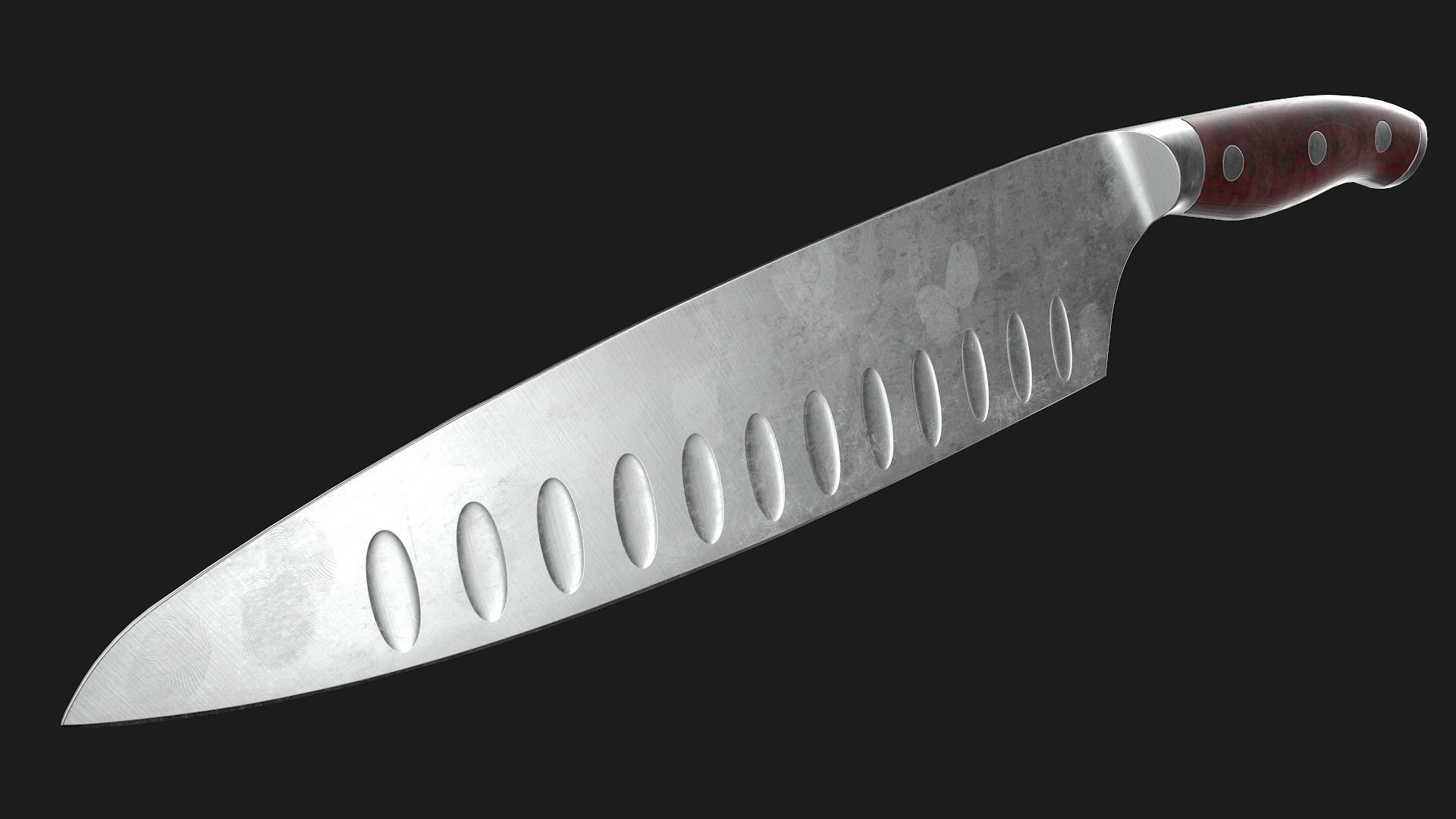 Kitchen Knives Pack PBR Game-Ready Low-poly 3D model_6