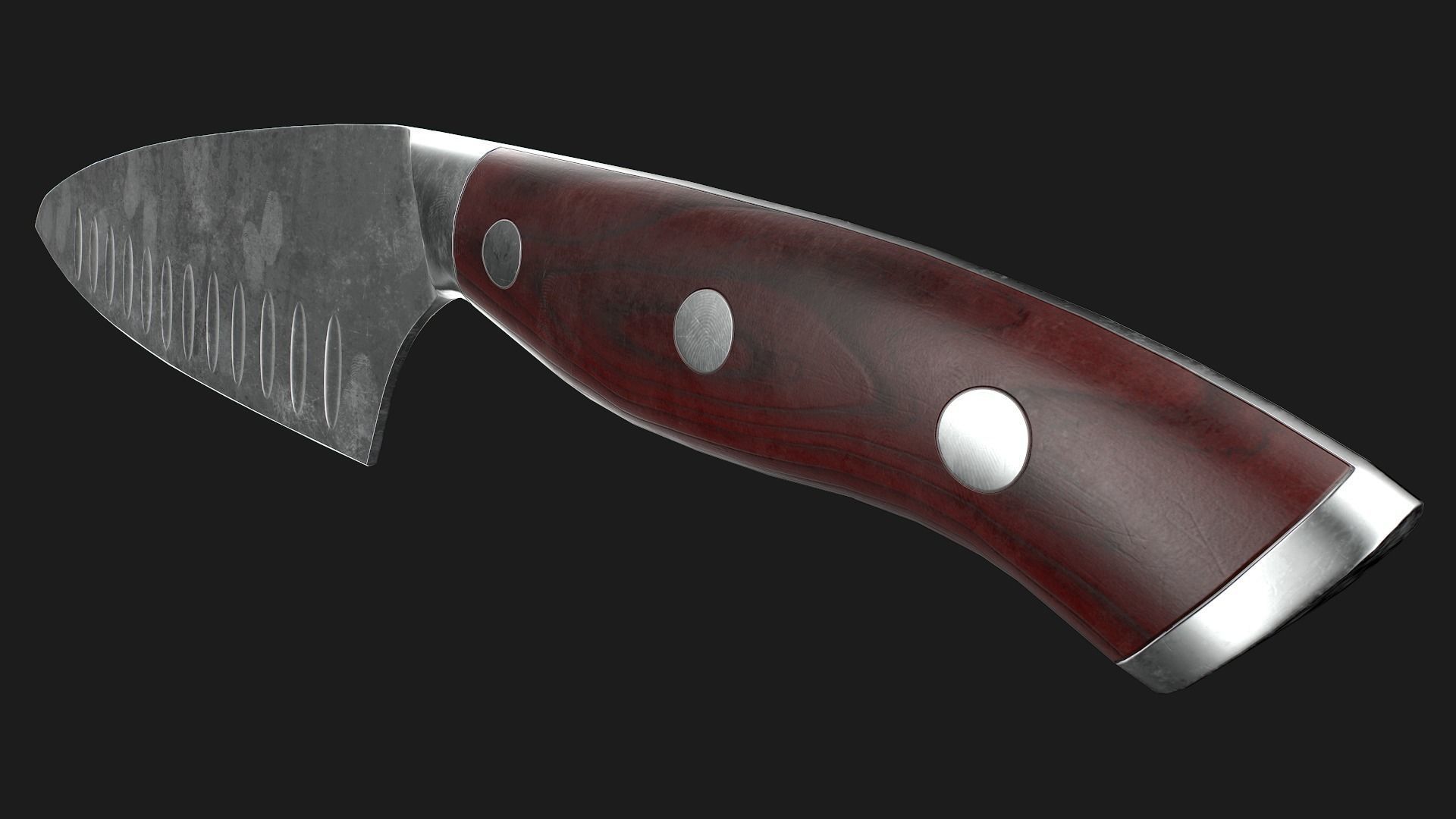 Kitchen Knives Pack PBR Game-Ready Low-poly 3D model_8