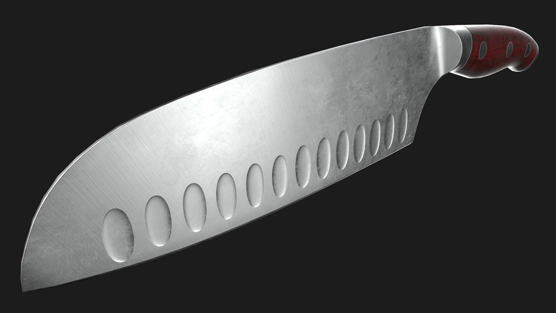 Kitchen Knives Pack PBR Game-Ready Low-poly 3D model_31