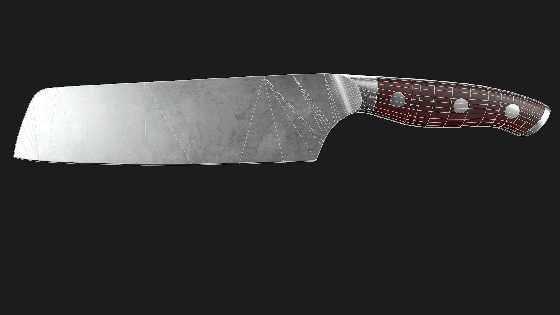 Kitchen Knives Pack PBR Game-Ready Low-poly 3D model_24