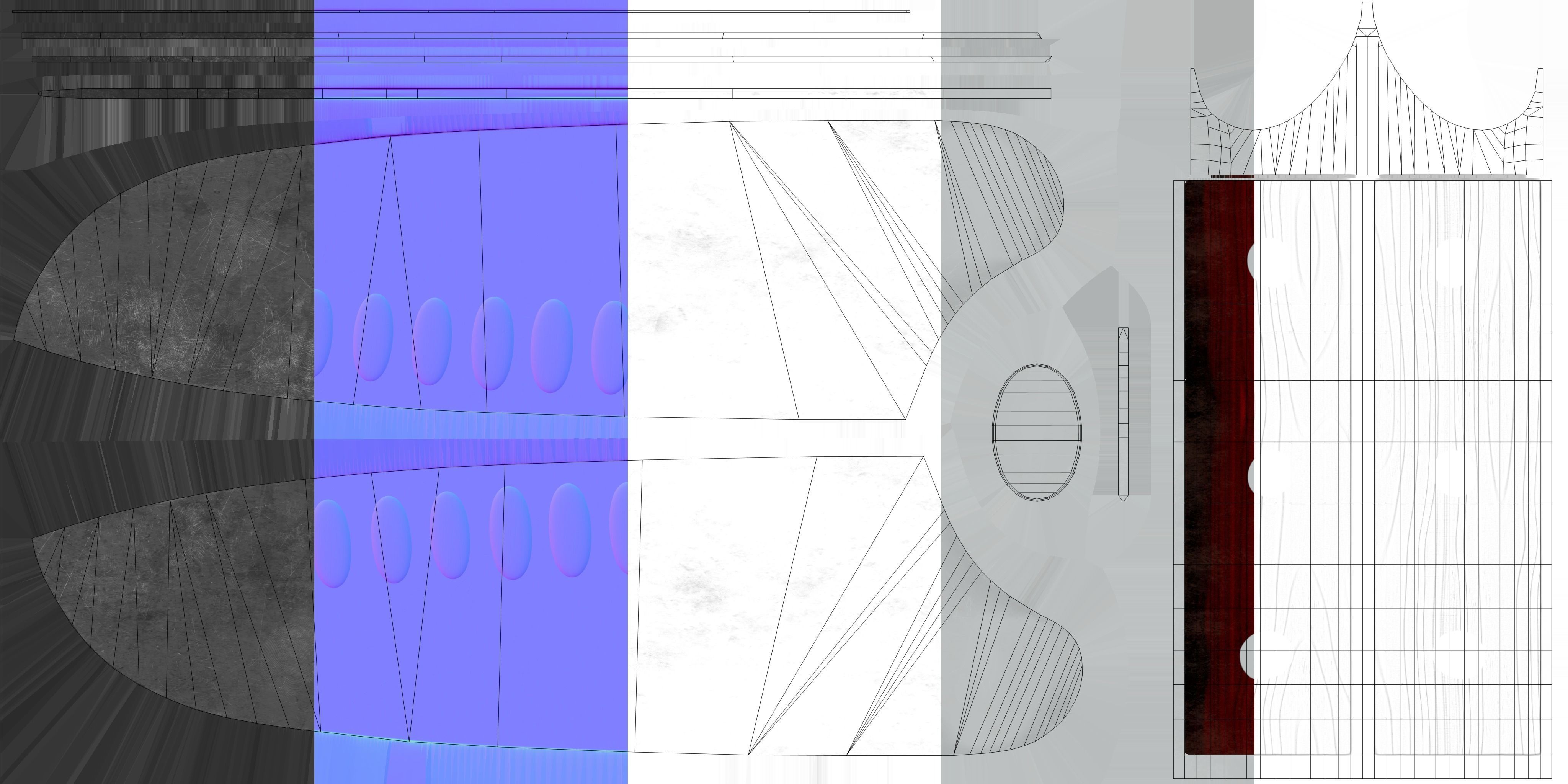 Kitchen Knives Pack PBR Game-Ready Low-poly 3D model_41