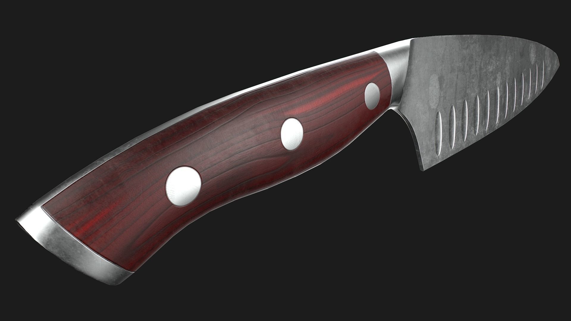 Kitchen Knives Pack PBR Game-Ready Low-poly 3D model_7
