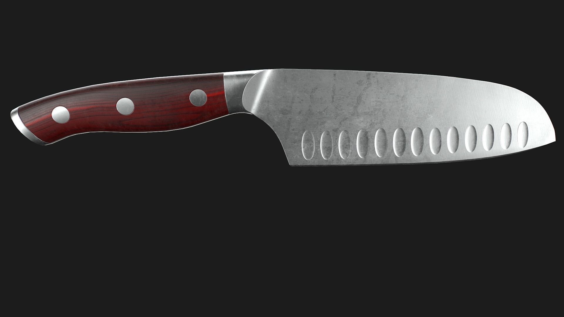 Kitchen Knives Pack PBR Game-Ready Low-poly 3D model_27